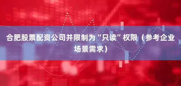 合肥股票配资公司并限制为“只读”权限（参考企业场景需求）